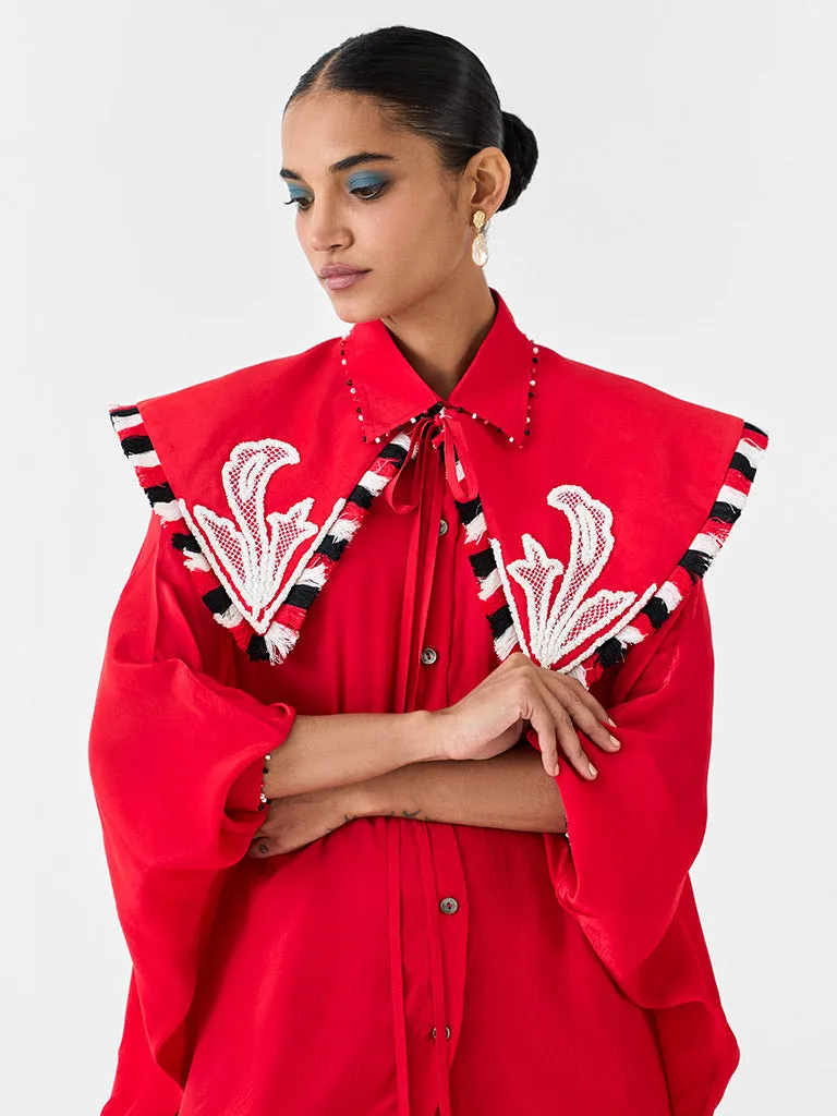 Ruby Batwing Shirt with Collar