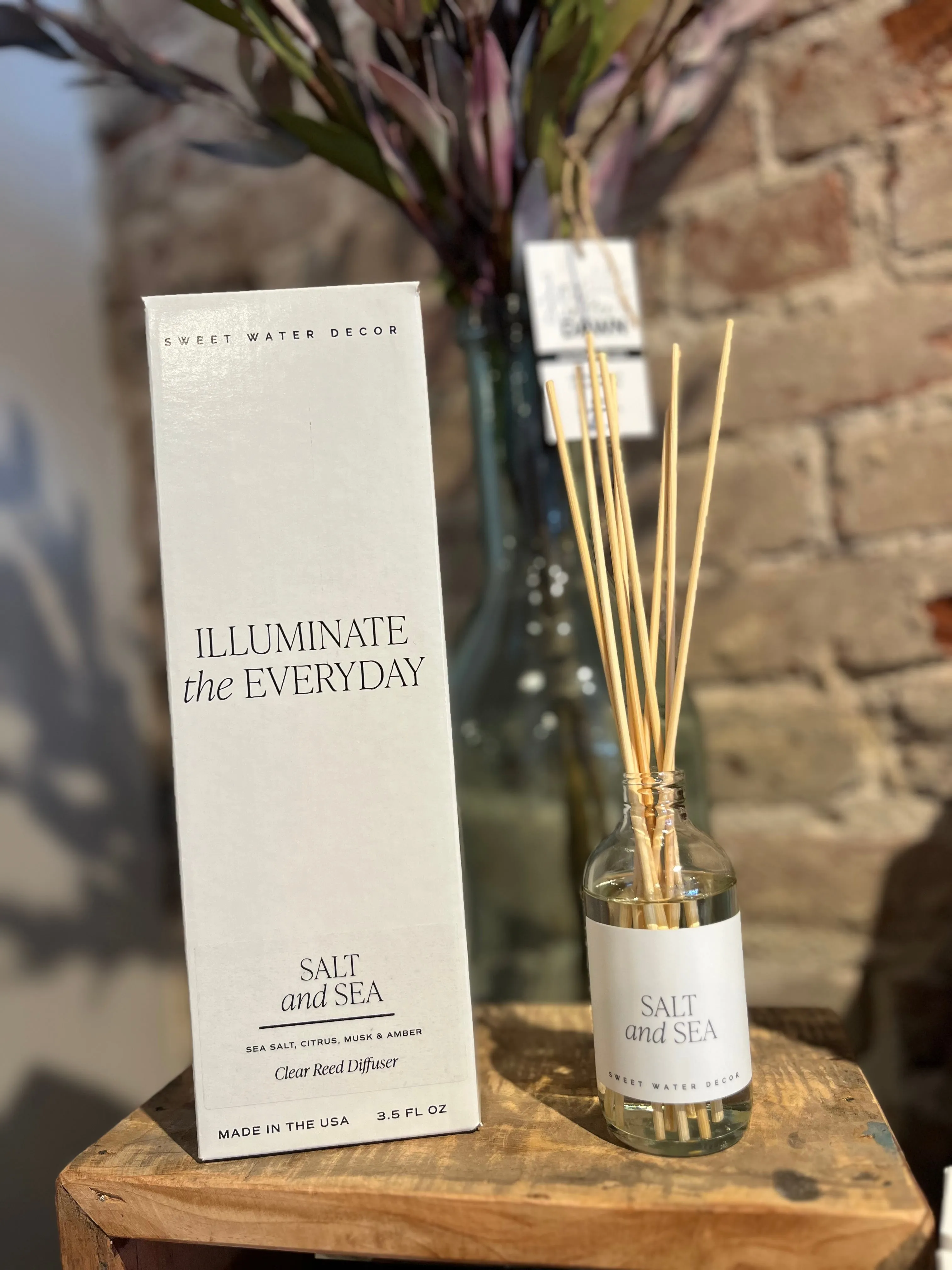 Salt and Sea Reed Diffuser-Clear