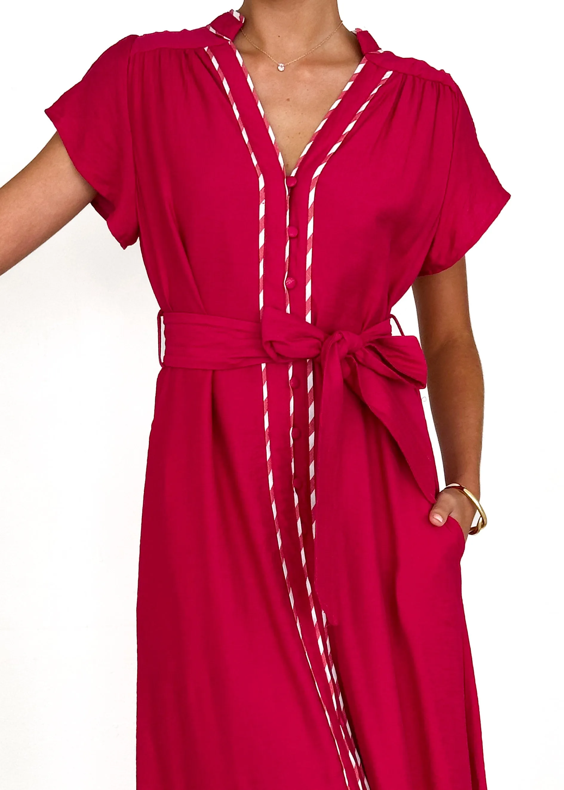 Sangria Maxi Dress - Berry