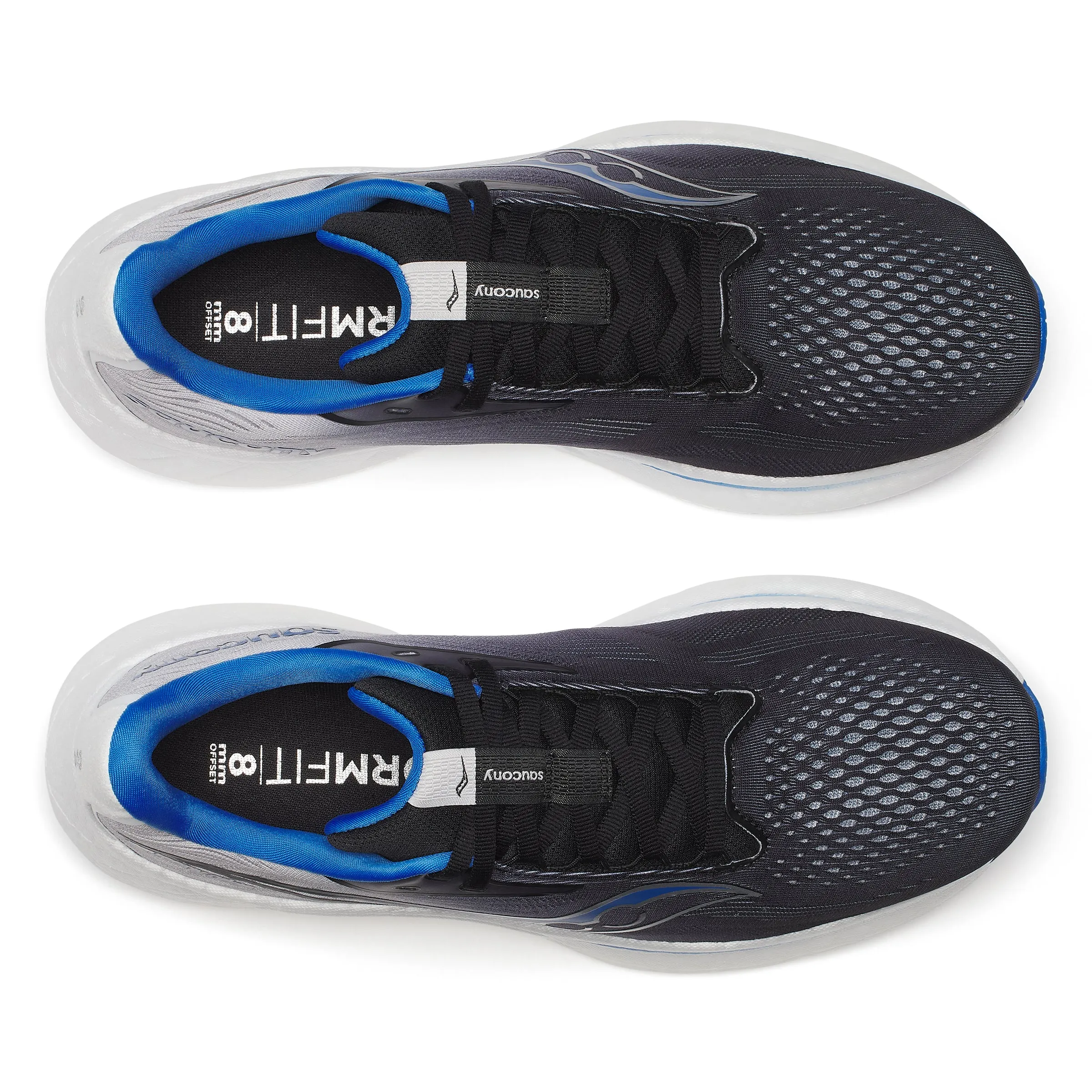 Saucony Men's Ride 18 Running Shoes Black/Skydiver