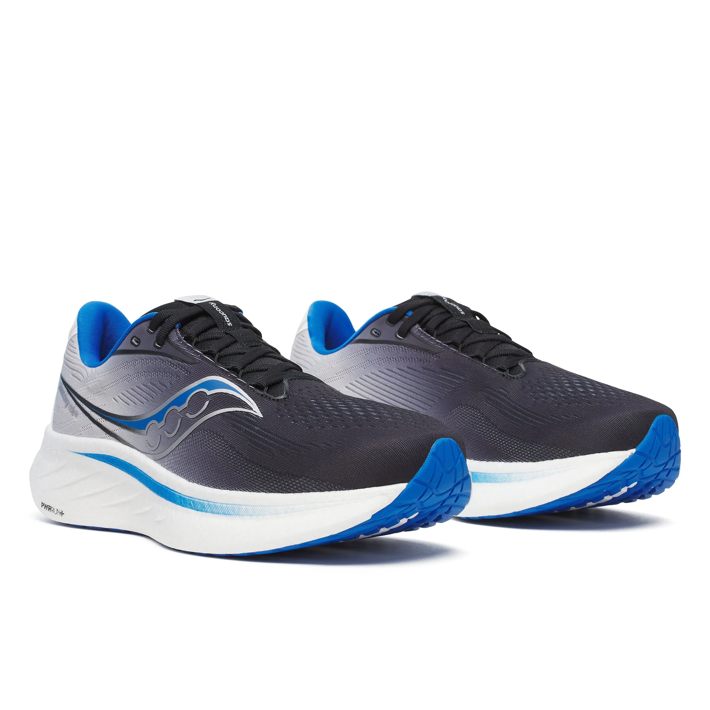 Saucony Men's Ride 18 Running Shoes Black/Skydiver