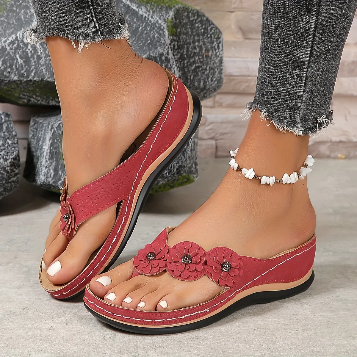 Sienna | Elegant Flower Sandals