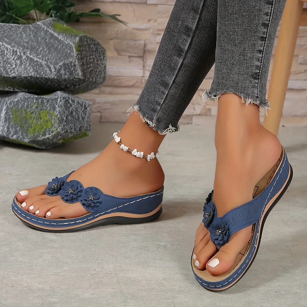 Sienna | Elegant Flower Sandals