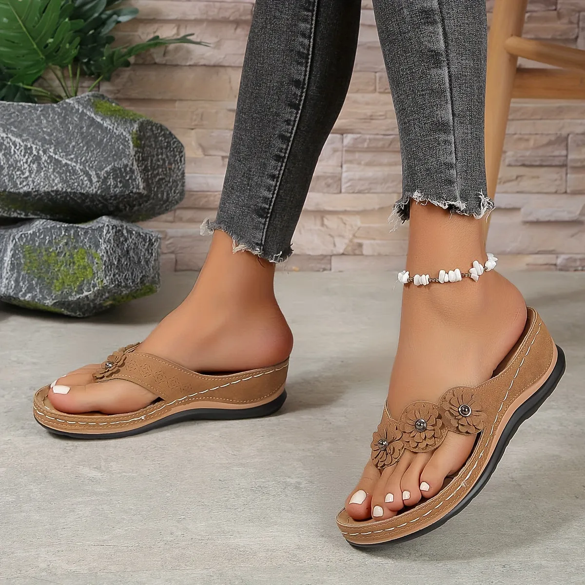 Sienna | Elegant Flower Sandals