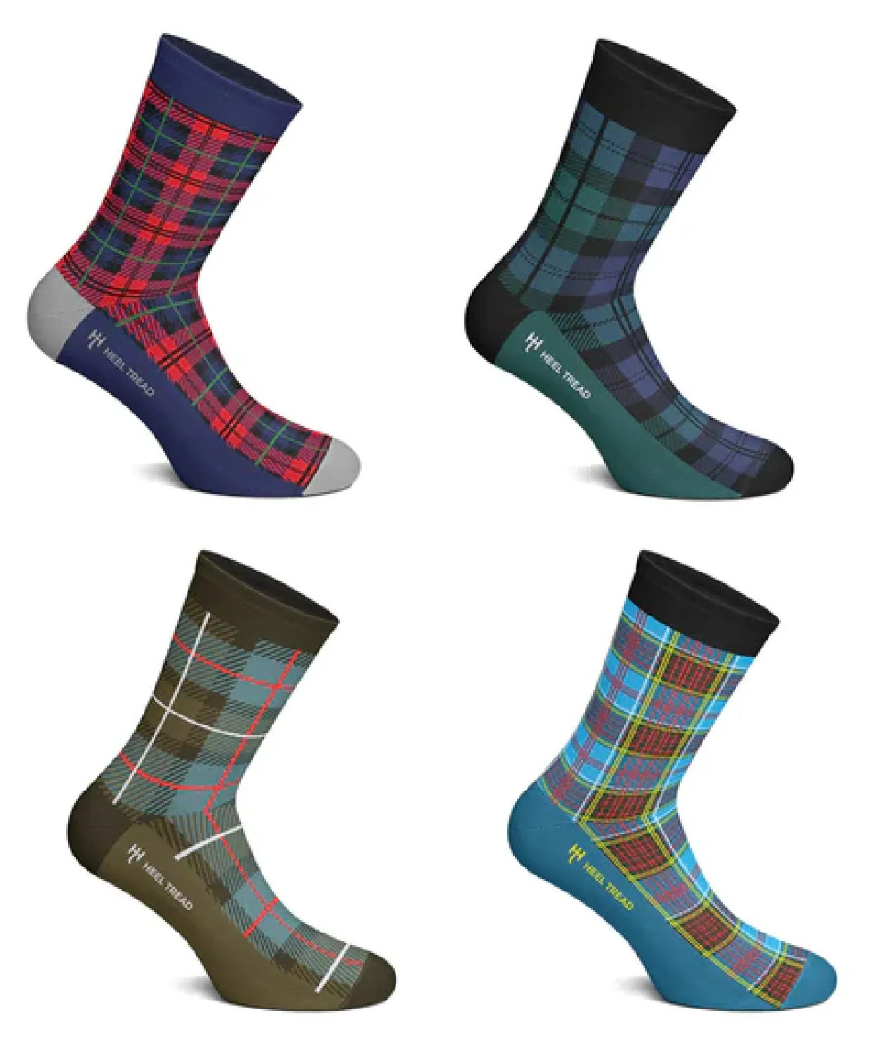 SOCKS Pack of 4 930 Heel Tread Cotton Motorsports Gift Box Men NEW 7½-11½ UK