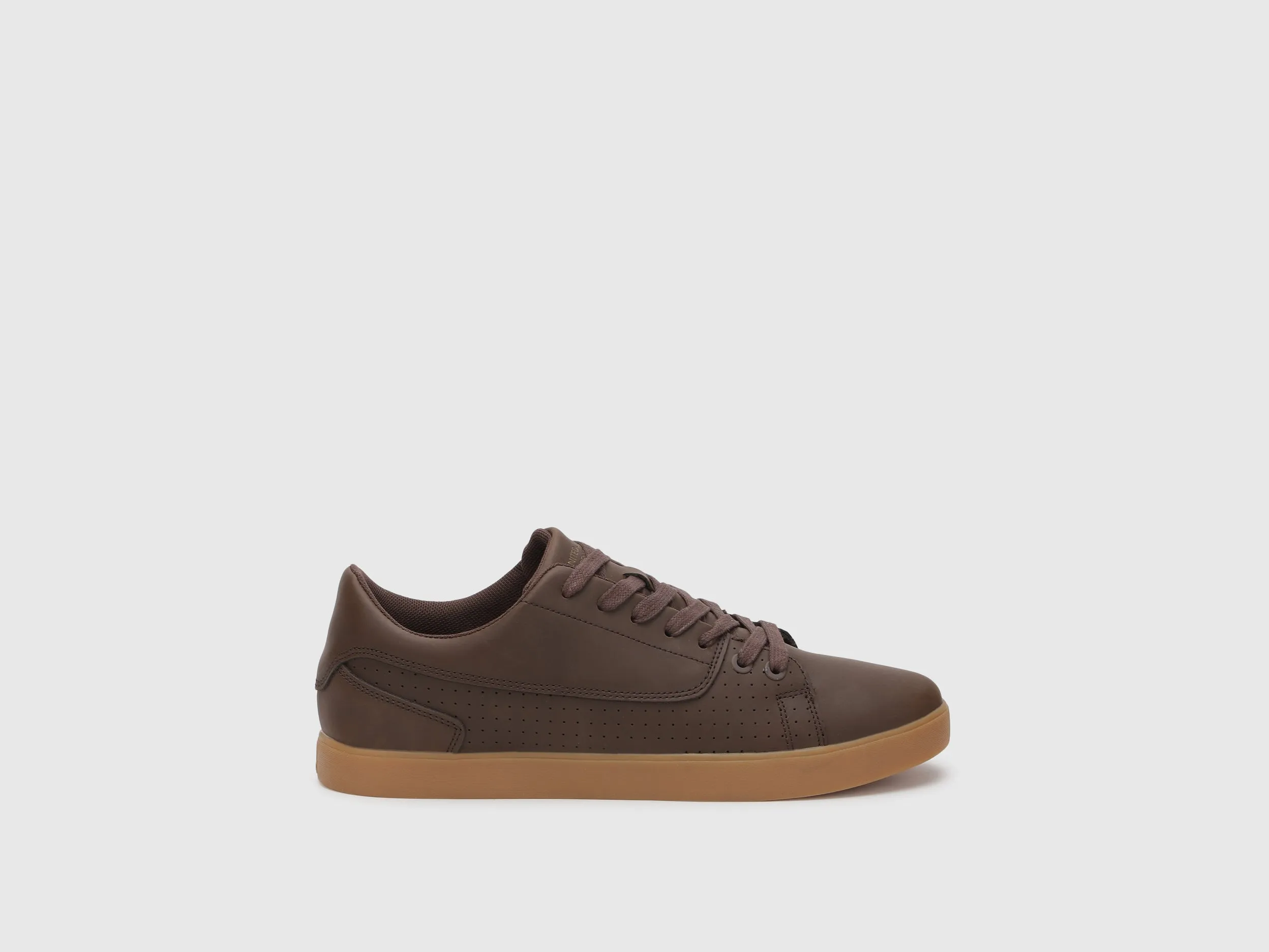 Solid Pattern Lace-Up Sneakers