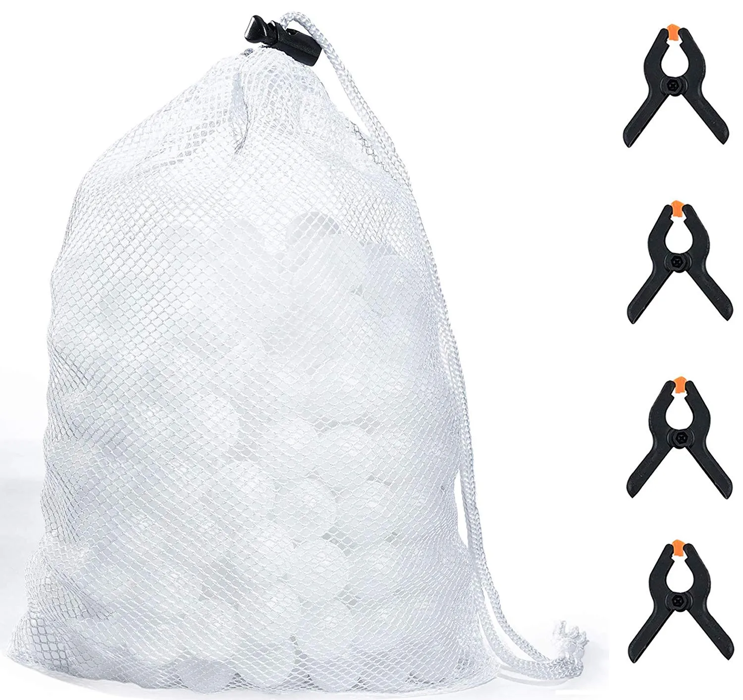 Sous Vide Water Ball Kit - GREEN APRON 250 Sous Vide Cooking Water Balls With Mesh Drying Bag and 4 Sous Vide Clips. Minimum Heat Loss & Water Evaporation, BPA Free FDA Approved for Sous Vide Cookers