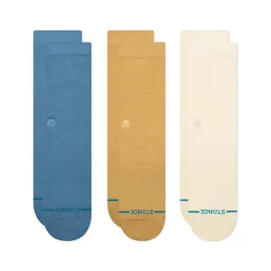Stance Icon Crew Sock 3 Pack Cream