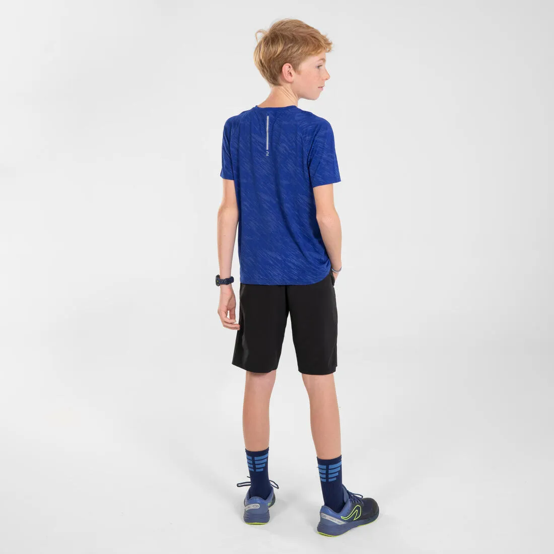 T-Shirt running ultra léger Enfant - KIPRUN Light 900 marine vert