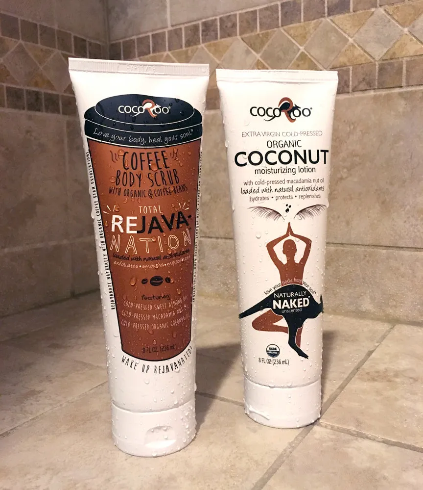 Total ReJAVAnation Coffee Scrub & Naturally Naked Coconut Oil Moisturizer