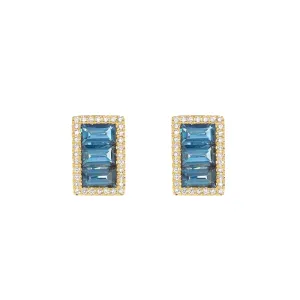 Truth Earrings London Blue Topaz