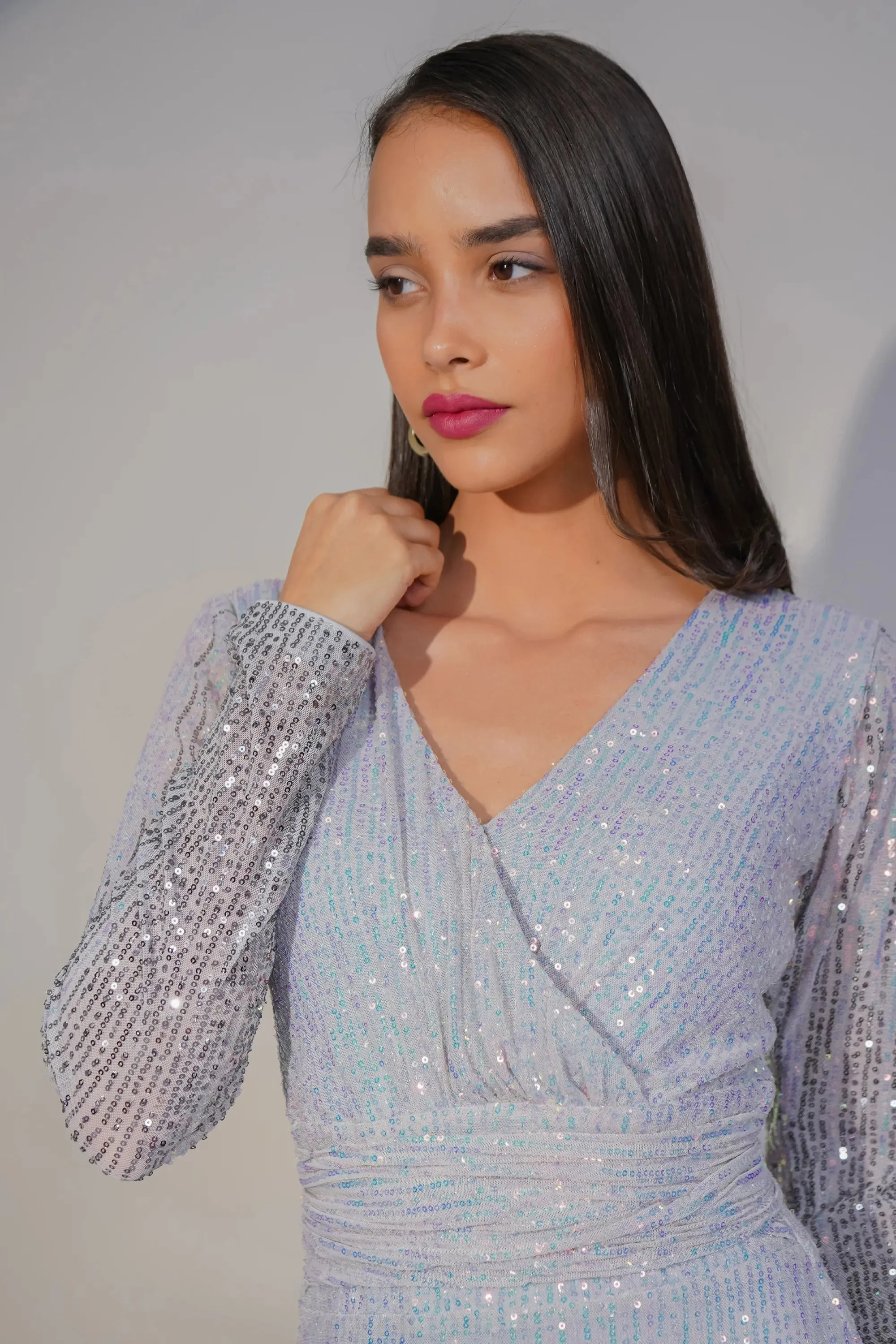 Twinkle Tales Wrap Dress, Lilac