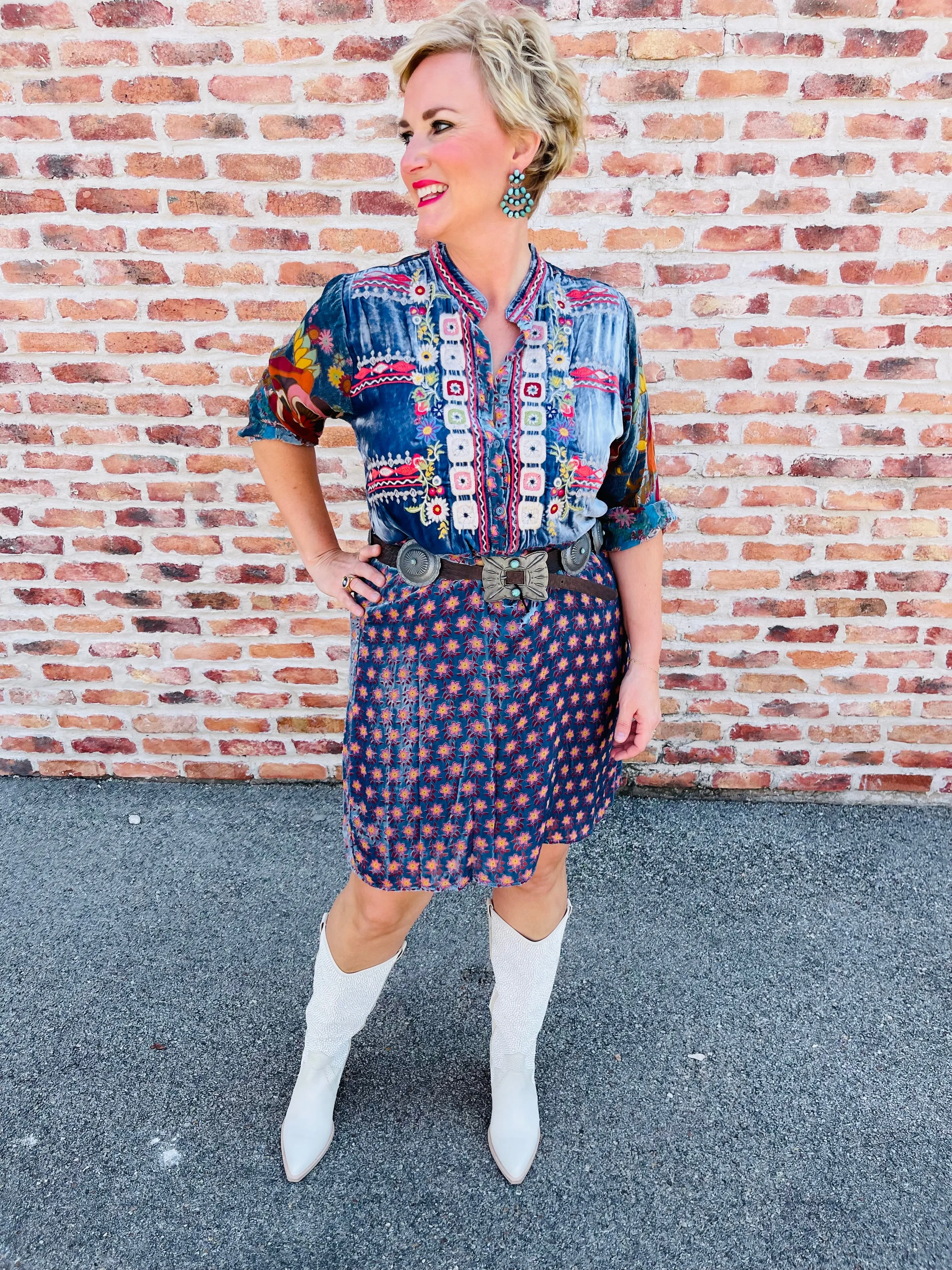 Vember Burnout Gweneth Dress