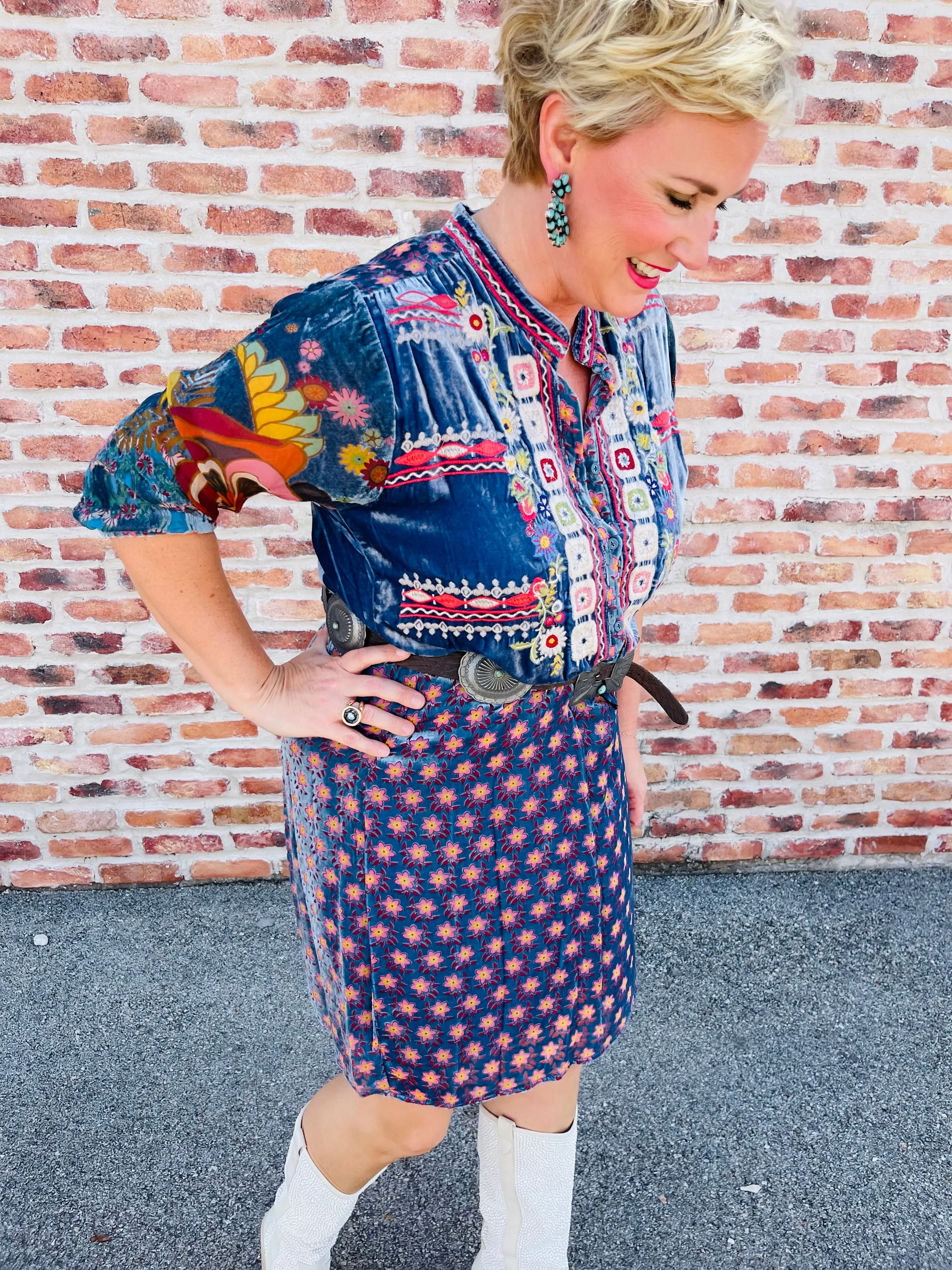Vember Burnout Gweneth Dress