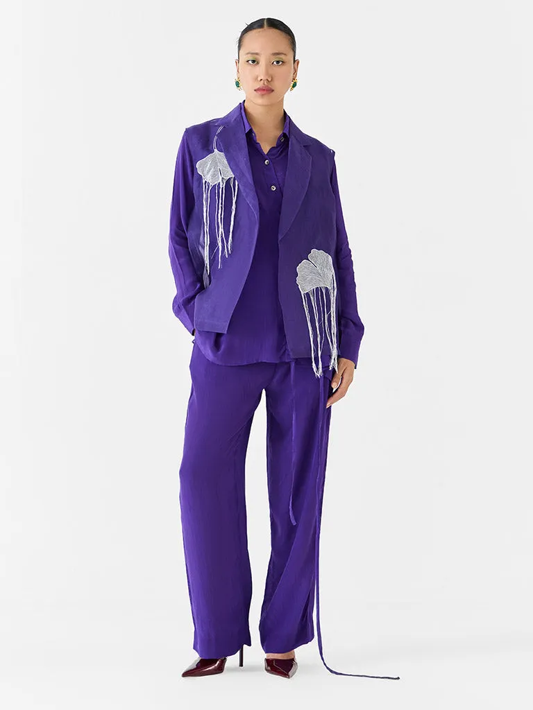Violet Organza Jacket