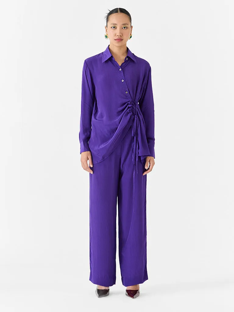 Violet Shirt & Pants Co-ord