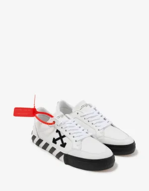 White Leather Low Vulcanized Trainers