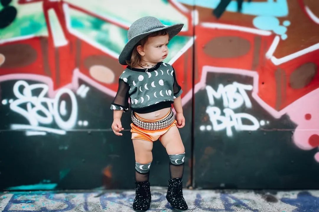 Witching Moon Child Mesh Knee Socks