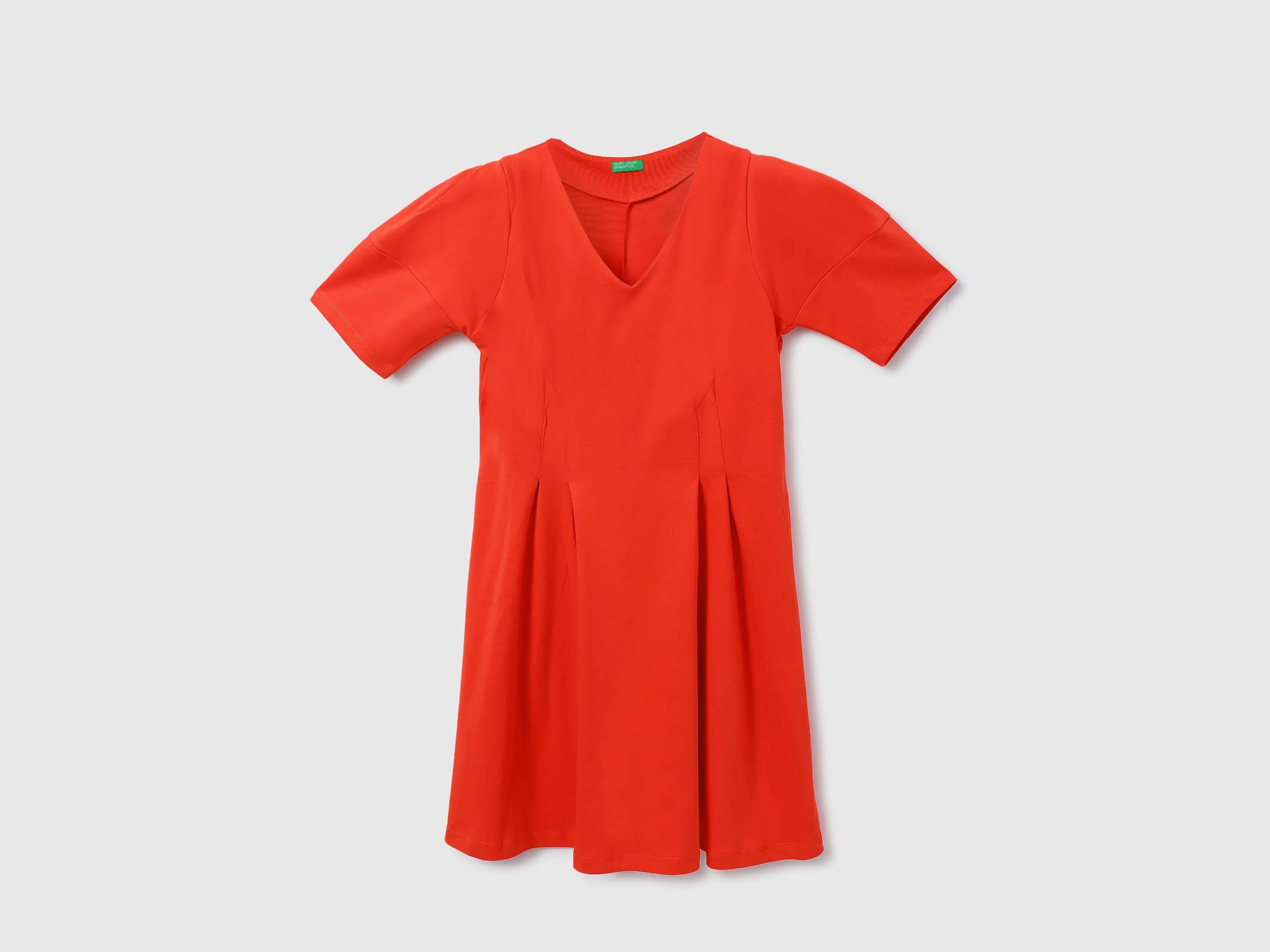 Women Solid V-Neck Dress