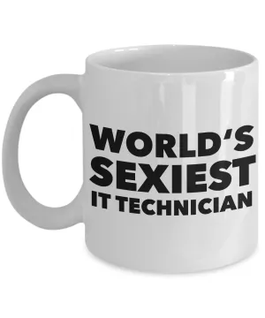 World's Sexiest IT Technician Tech Support Mug Sexy Gag Gift Ceramic Coffee Cup