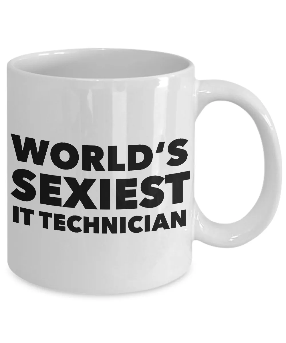 World's Sexiest IT Technician Tech Support Mug Sexy Gag Gift Ceramic Coffee Cup