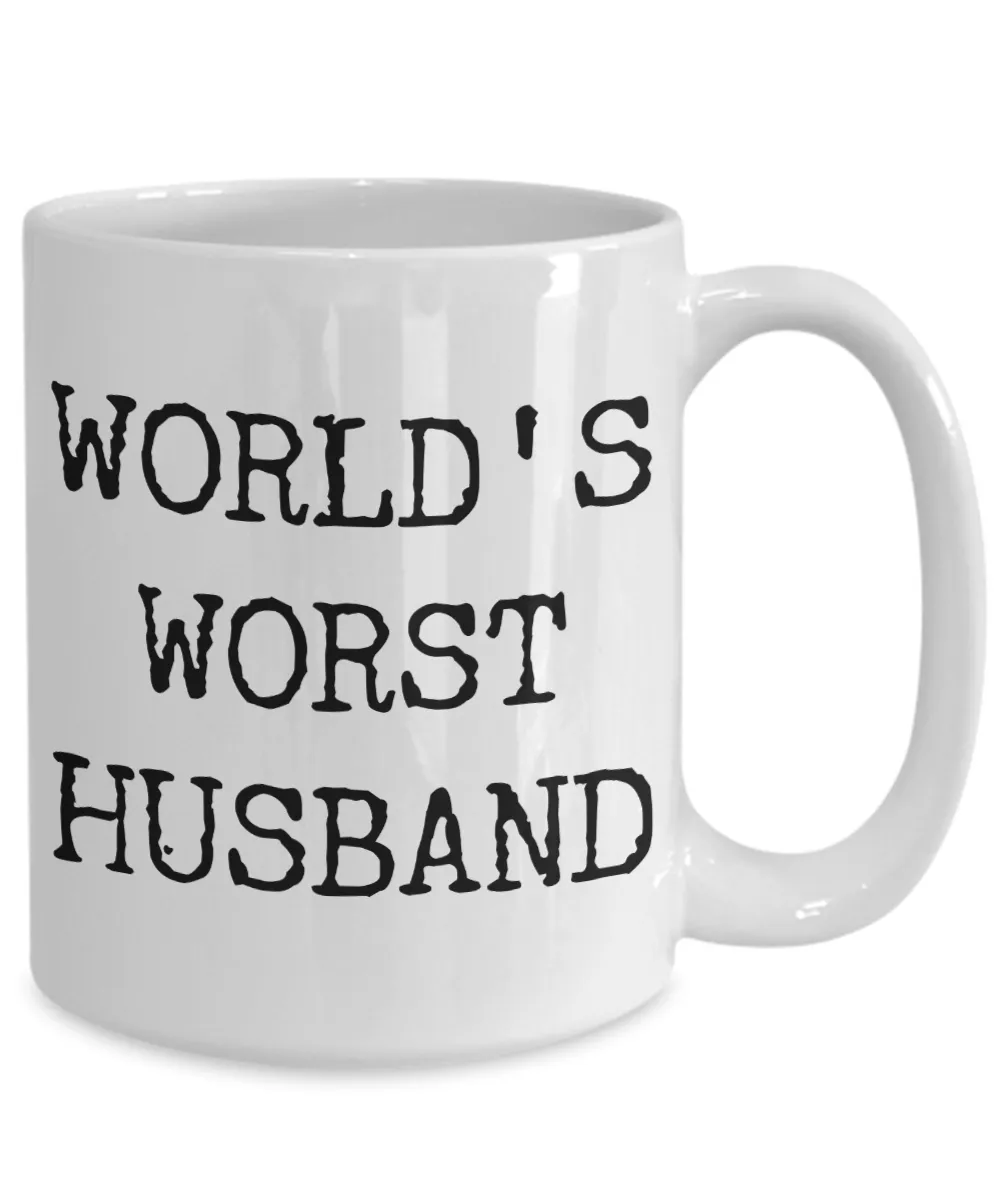 World's Worst Husband Mug Funny Ceramic Coffee Cup
