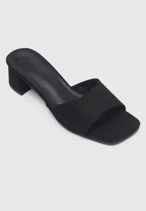 Yuri Floral Heels (Black)