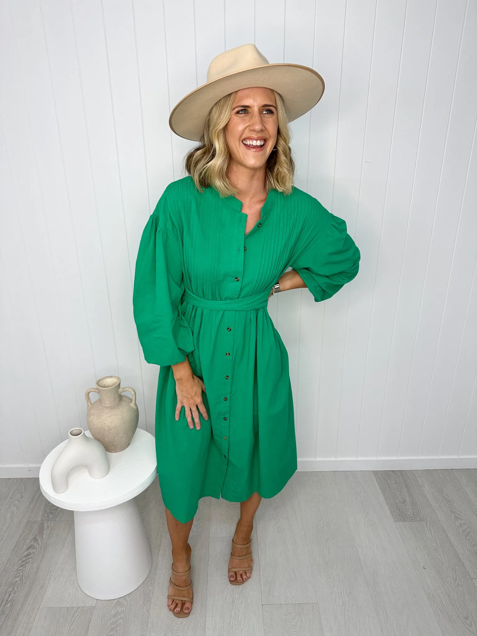 Zen Midi Dress- Green